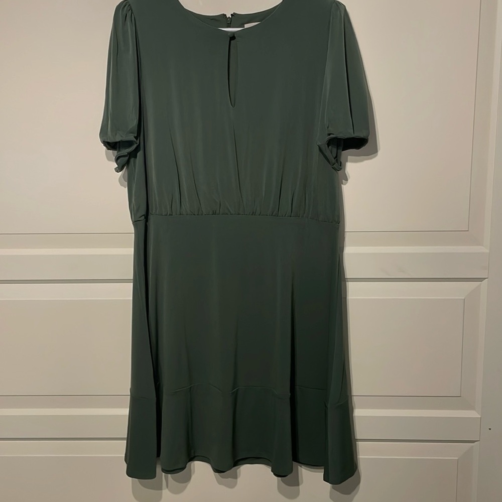 NWT Loft Olive  Green mini dress